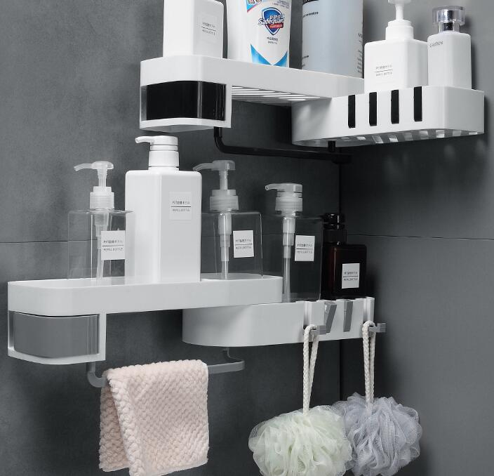 European-Style Bathroom Corner Shelf