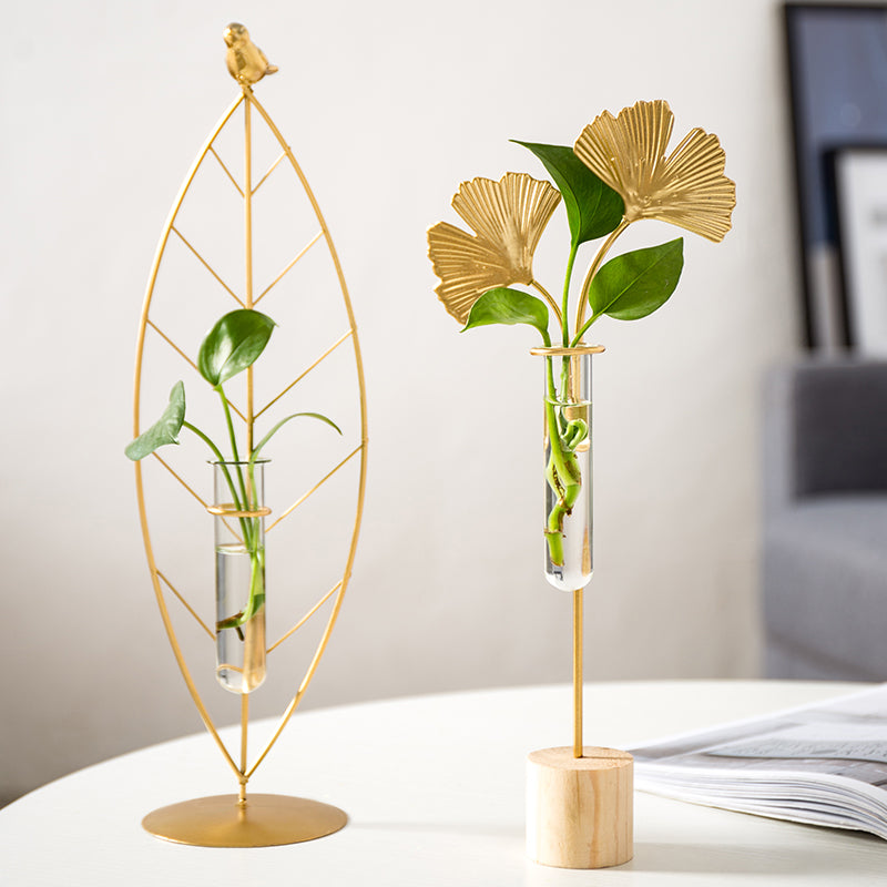 Wrought Iron Test Tube Vases for Home and Office Décor