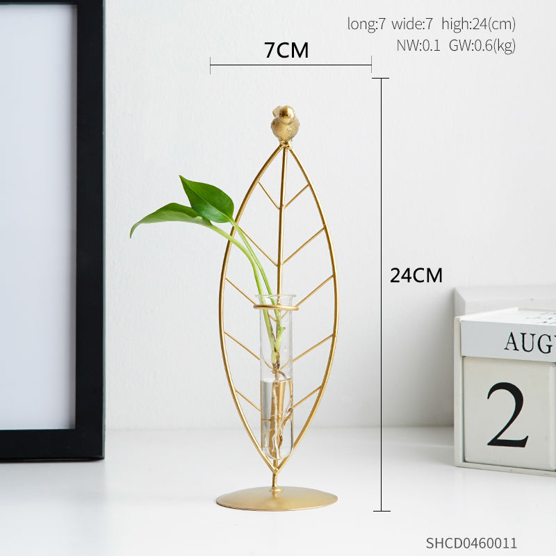 Wrought Iron Test Tube Vases for Home and Office Décor