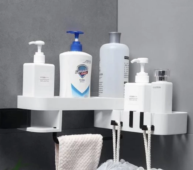 Multifunctional bathroom shelf