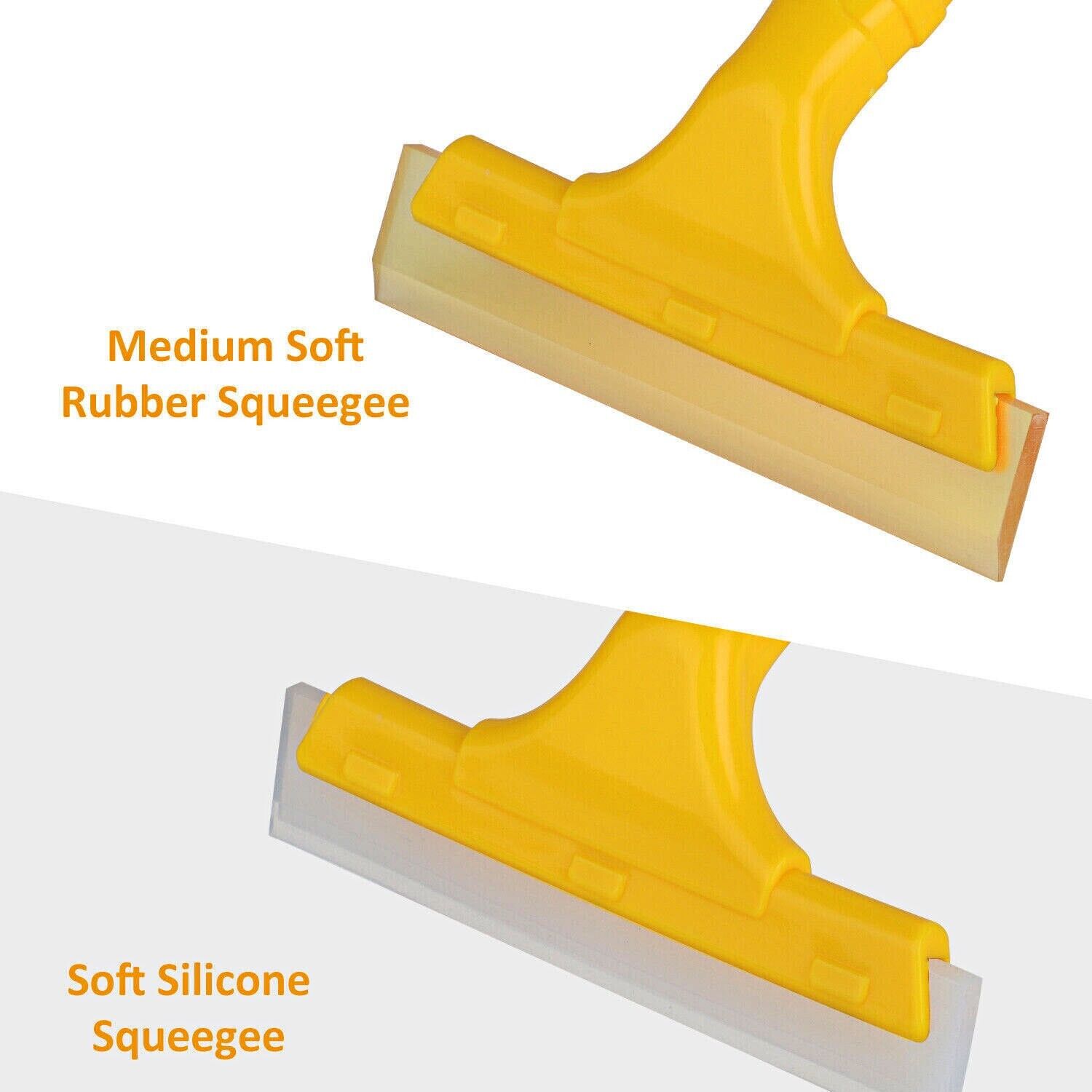 2-Pack Silicone Blade Squeegee for Windows, Showers, and Cars