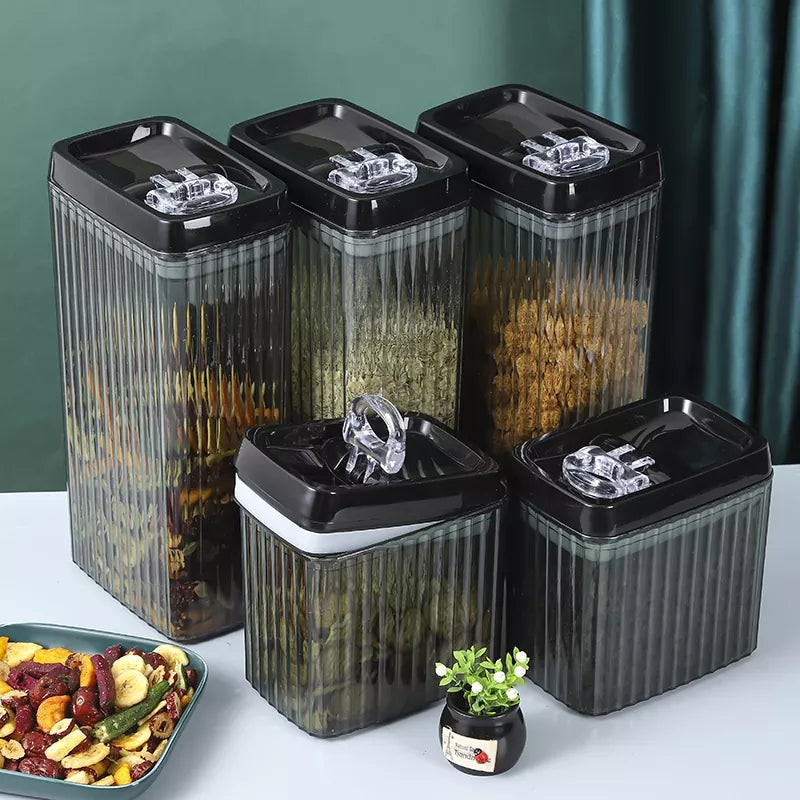 6-Piece Complete Kitchen Sealed Jar Set