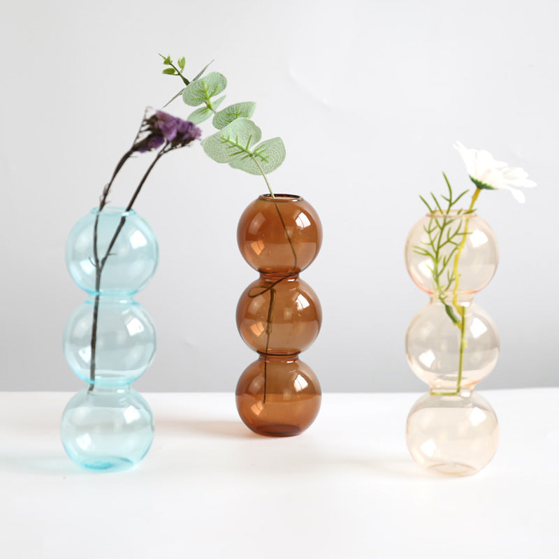 Enchanted Elegance: Stained Glass Bubble Vase