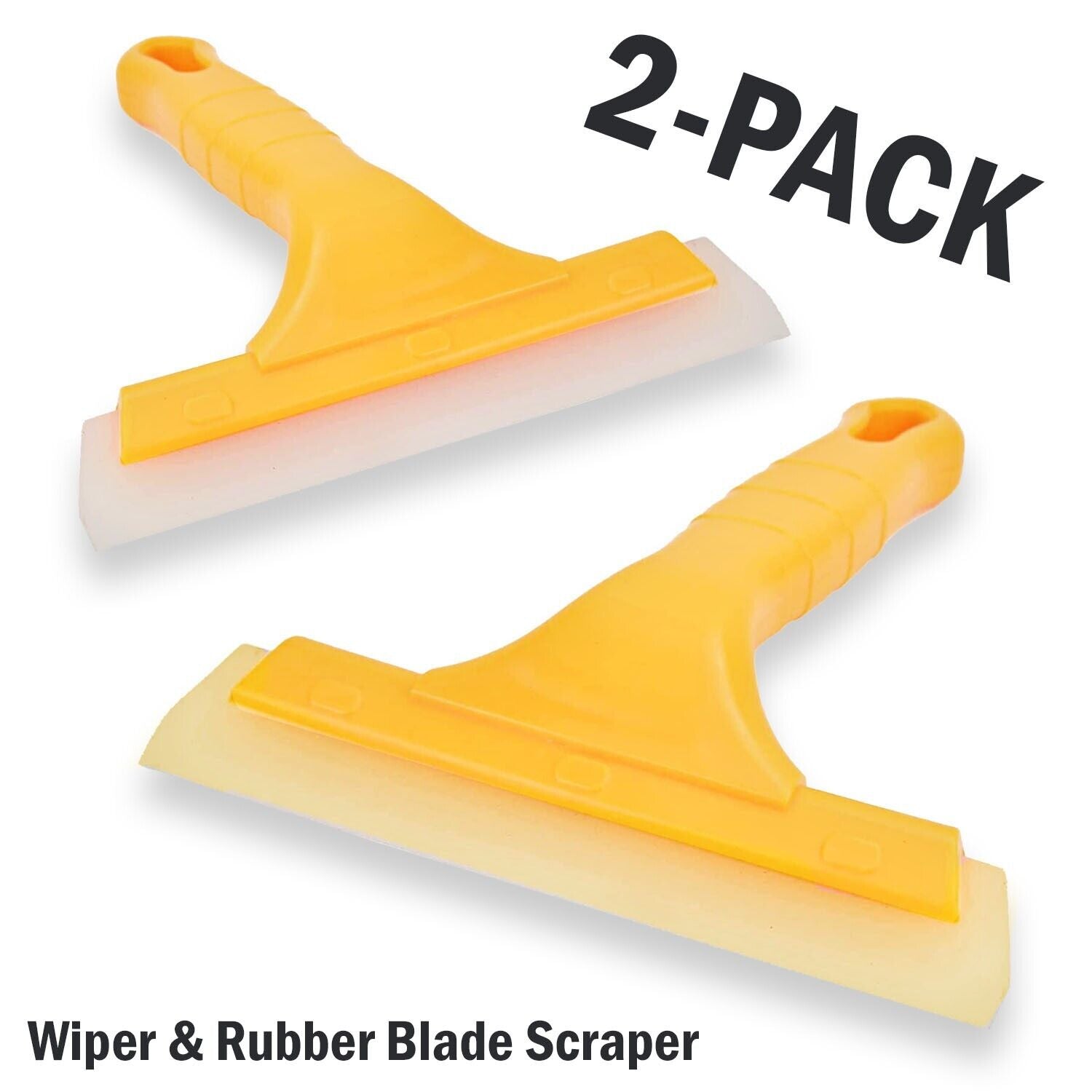 2-Pack Silicone Blade Squeegee for Windows, Showers, and Cars