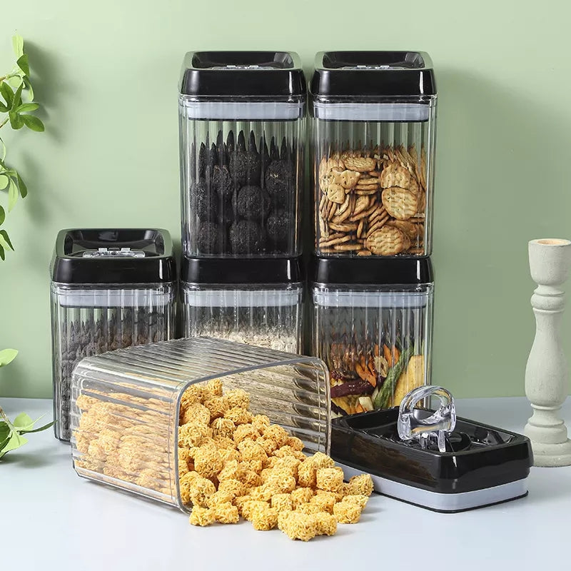 6-Piece Complete Kitchen Sealed Jar Set