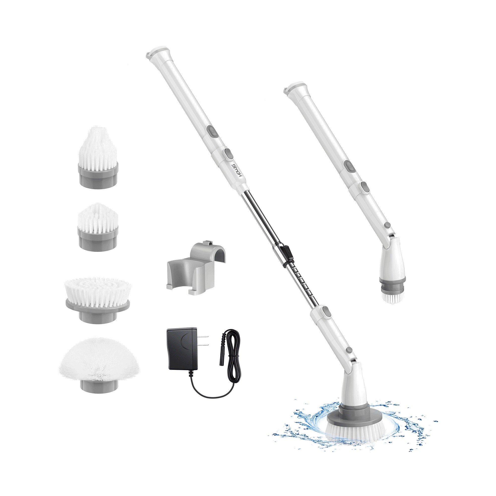 Effortless Cleaning with the Telescoping Electric Spin Scrubber