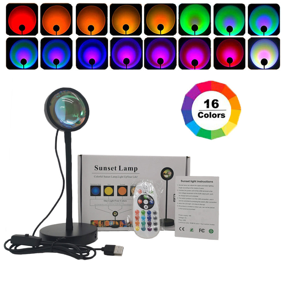 PrismGlow USB Rainbow Projection Desk Lamp