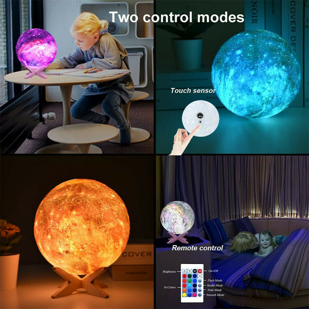 LunarGlow 3D Moon Lamp -